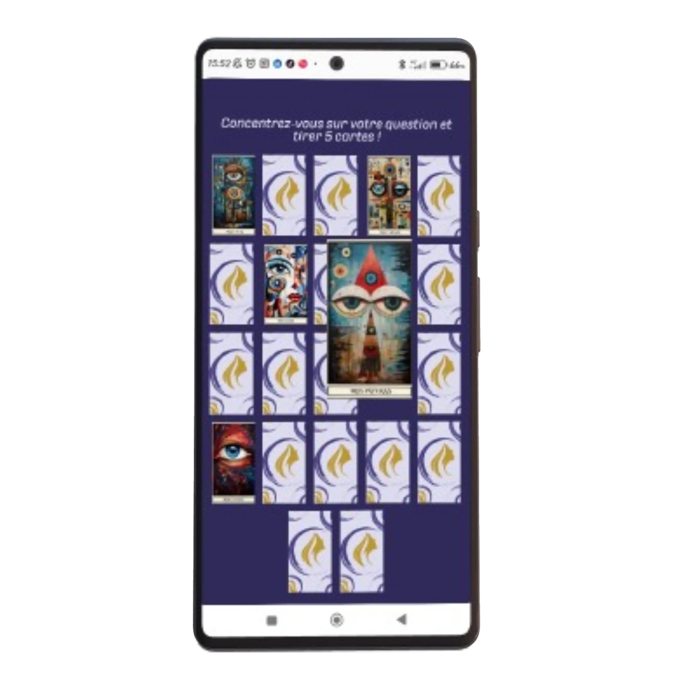 écran de mobile avec des cartes